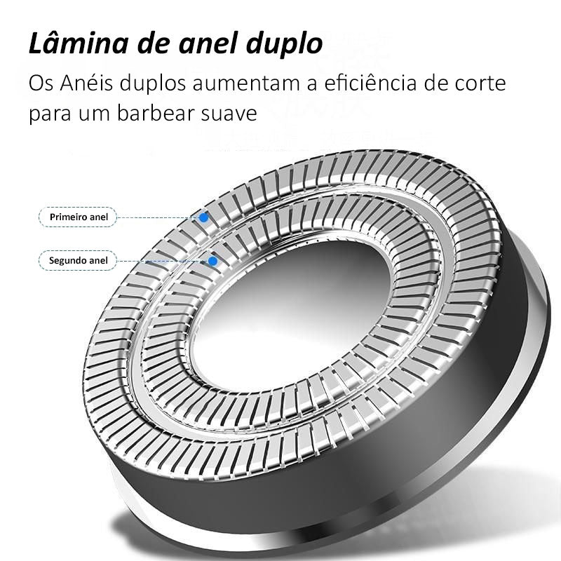 Barbeador Portátil Elétrico Profissional - UltraShave™ (50% OFF)