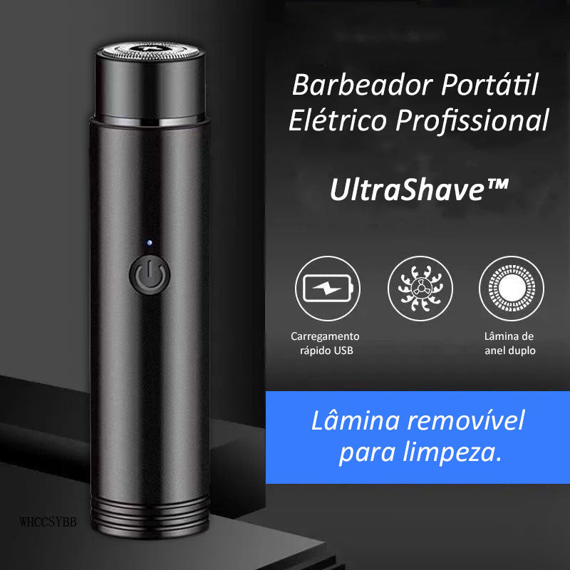 Barbeador Portátil Elétrico Profissional - UltraShave™ (50% OFF)